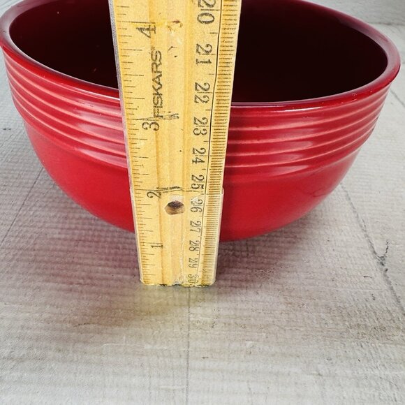 Mainstays CHIARA Solid Red Embossed Stoneware Large Soup Cereal Bowls Set of 3 - Picture 10 of 16